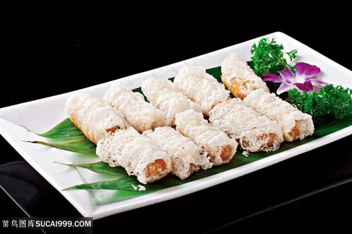 奶油金瓜卷的美食图片