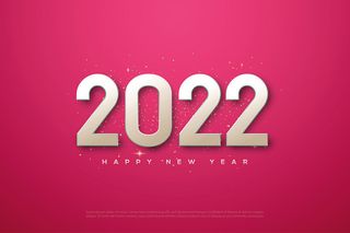 2022创意艺术字体新年虎年圣诞节数字立体质感文字AI矢量设计素材