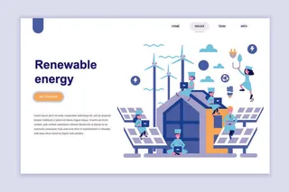 2.5D扁平化卡通商务办公科技感UI网页banner设计AI矢量EPS素材