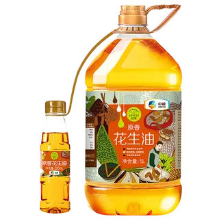 中粮初萃花生油5升超市商品白底图免抠实物摄影png格式图片透明底