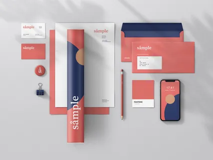 设计品牌标识样机psd素材