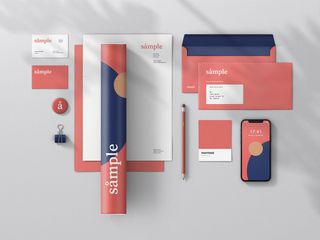 设计品牌标识样机psd素材