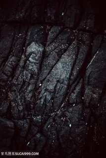 黑色岩石裂缝背景