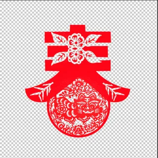 窗花以其特有的概括和夸张手法将吉事祥物