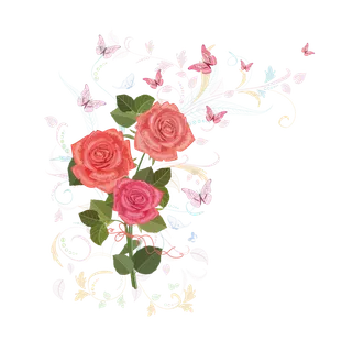 鲜花玫瑰免扣素材