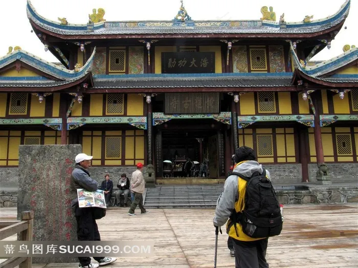 四川旅游图片黄龙中古古建寺院