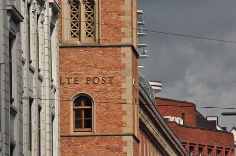 红砖房复古建筑图片