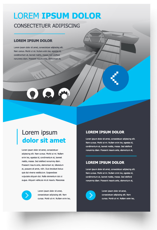 包装宣传册设计模板传单页抽象商务宣传册A4模板创意封面趋势宣传