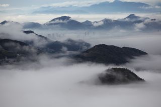 云海自然风景云层山顶景观