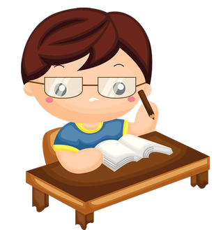 学习写作业卡通简笔少儿兴趣班