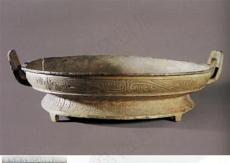 中华传统工艺-褐色的青铜盘