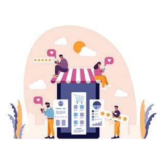 扁平化人物场景办公互联网等距ai矢量设计网页海报UI素材插画