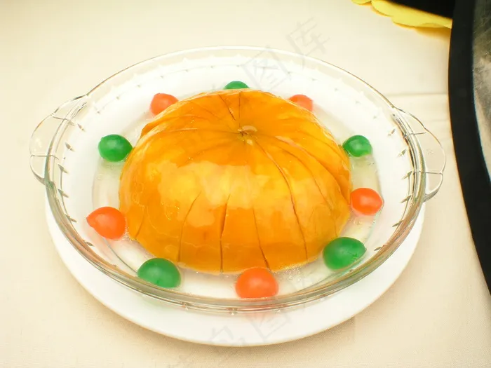 家常菜|美食|菜谱|菜单|0585蜜枣扣南瓜