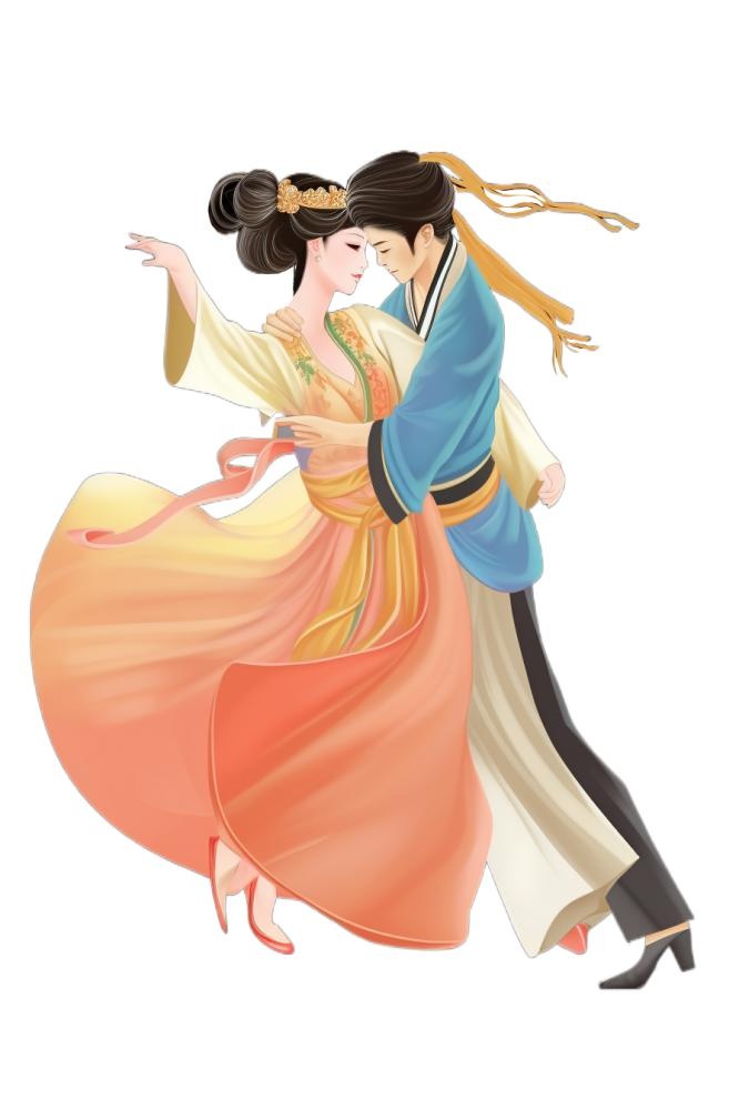 七夕牛郎织女插画(896x1344)
