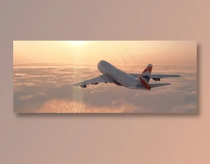 飞在云层上的飞机高清图片 飞在云层上的飞机高清图片