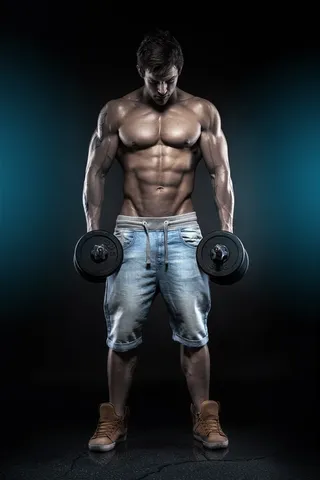 强壮的肌肉男