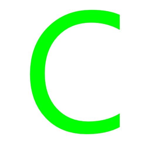字母C PNG免抠(512x512)