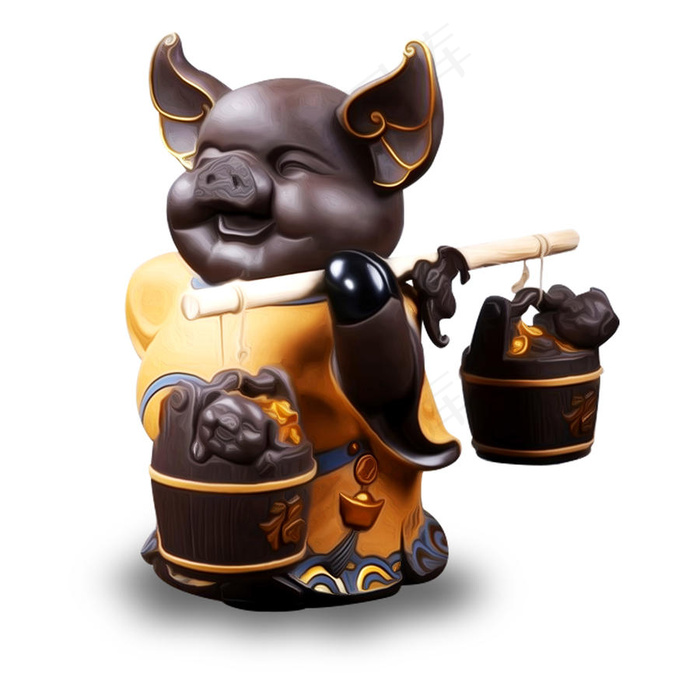 可爱小猪静物图片