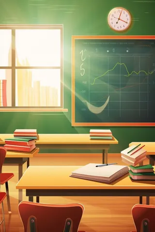 讲台教室黑板学校背景