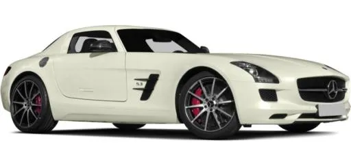 白色梅赛德斯AMG汽车PNG图片免抠(624x300)