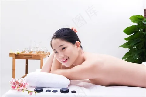SPA美容养生的美女摄影图 SPA美容养生的美女摄影图