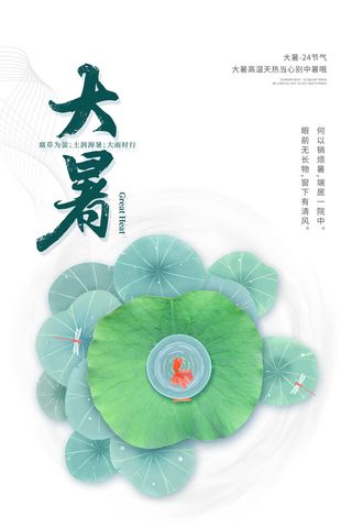 传统节气大暑海报