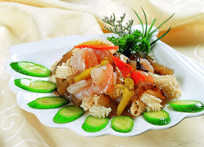 川菜湘菜高清菜谱 青瓜小海鲜
