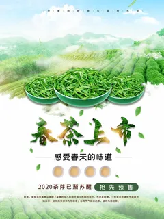 春茶上市 春茶促销海报