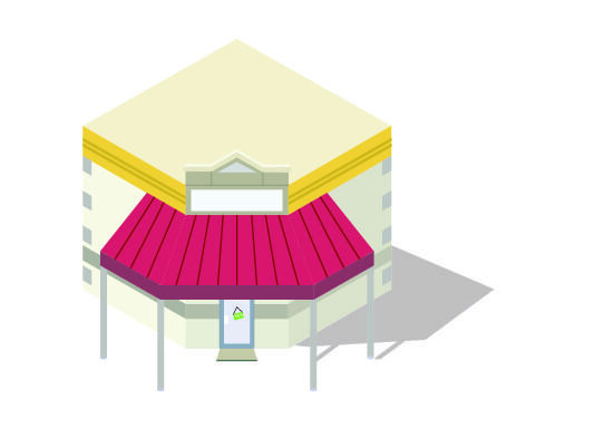 分析图素材图标集合景观建筑立面插画场景AI矢量图形设计eps,ai矢量模版下载