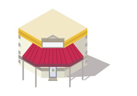 分析图素材图标集合景观建筑立面插画场景AI矢量图形设计