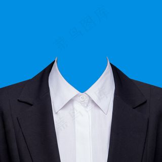 西装模板  女生西装 寸照模板 西装 证件照 西服 免抠  
