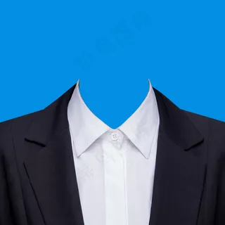 西装模板  女生西装 寸照模板 西装 证件照 西服 免抠  