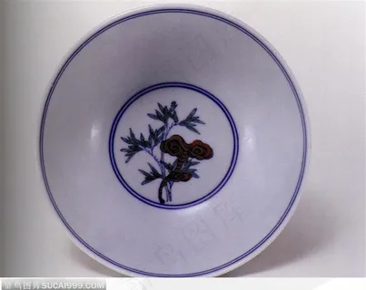 传统工艺-简洁的竹花纹盘子 传统工艺-简洁的竹花纹盘子