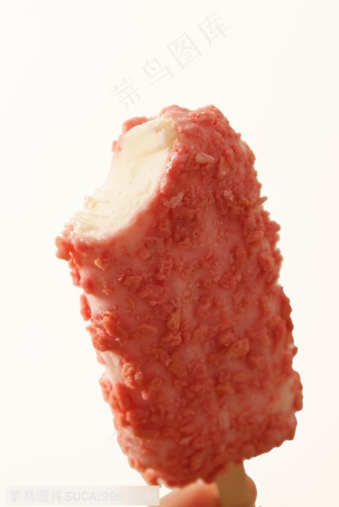 甜品店广告素材 草莓奶油巧克力冰棒