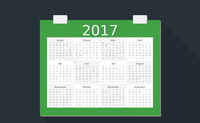 2017鸡年日历图片