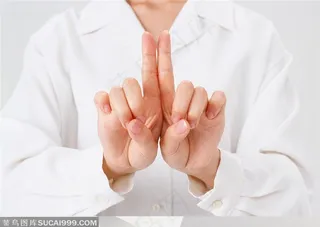 人物手势元素-中医治疗手势特写