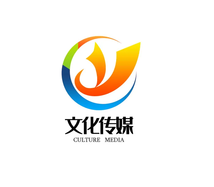 文化传媒logo2psd模版下载