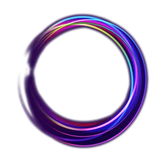 紫色虚化圆环装饰卡通