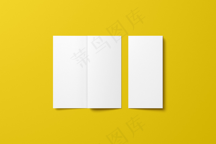 折页 样机  三折页 智能贴图 折页样机 三折页模板 三折页样机 