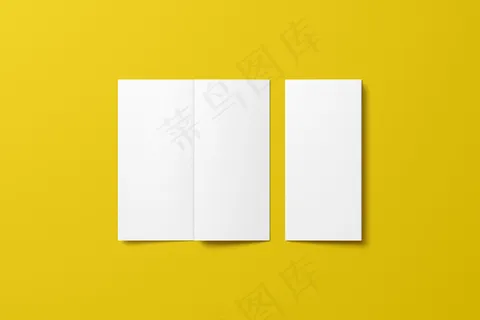 折页 样机  三折页 智能贴图 折页样机 三折页模板 三折页样机 