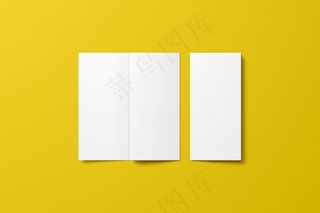 折页 样机  三折页 智能贴图 折页样机 三折页模板 三折页样机 