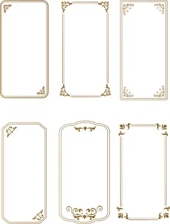 矢量中式边框边纹