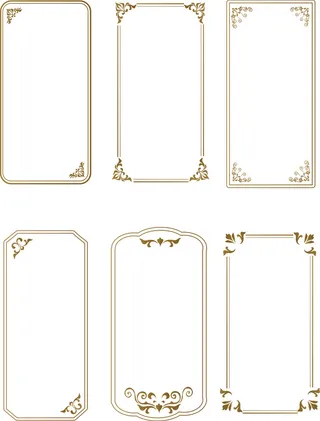 矢量中式边框边纹