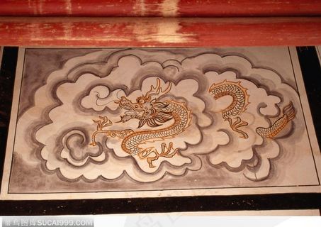 中国古代石雕建筑-精美的飞龙花纹石雕