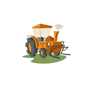 拖拉机卡通现代农业