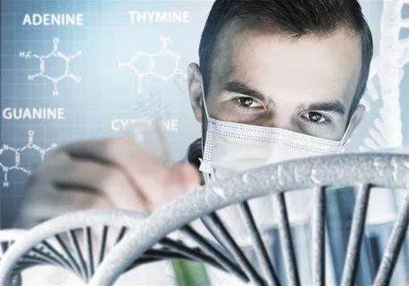 医药科技研究DNA数据分子式背景图