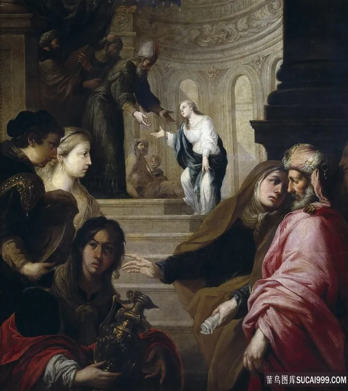 塞维利亚和罗梅罗，胡安 · 德拉代表圣殿里的圣女