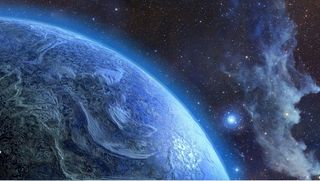 元宇宙世界风景背景墙