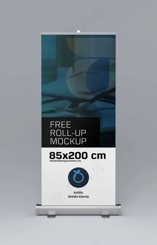 易拉宝样机 易拉宝效果图