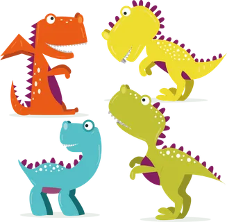 卡通可爱恐龙画